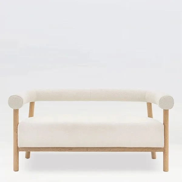 Scandi Sofa Cream Bouclé