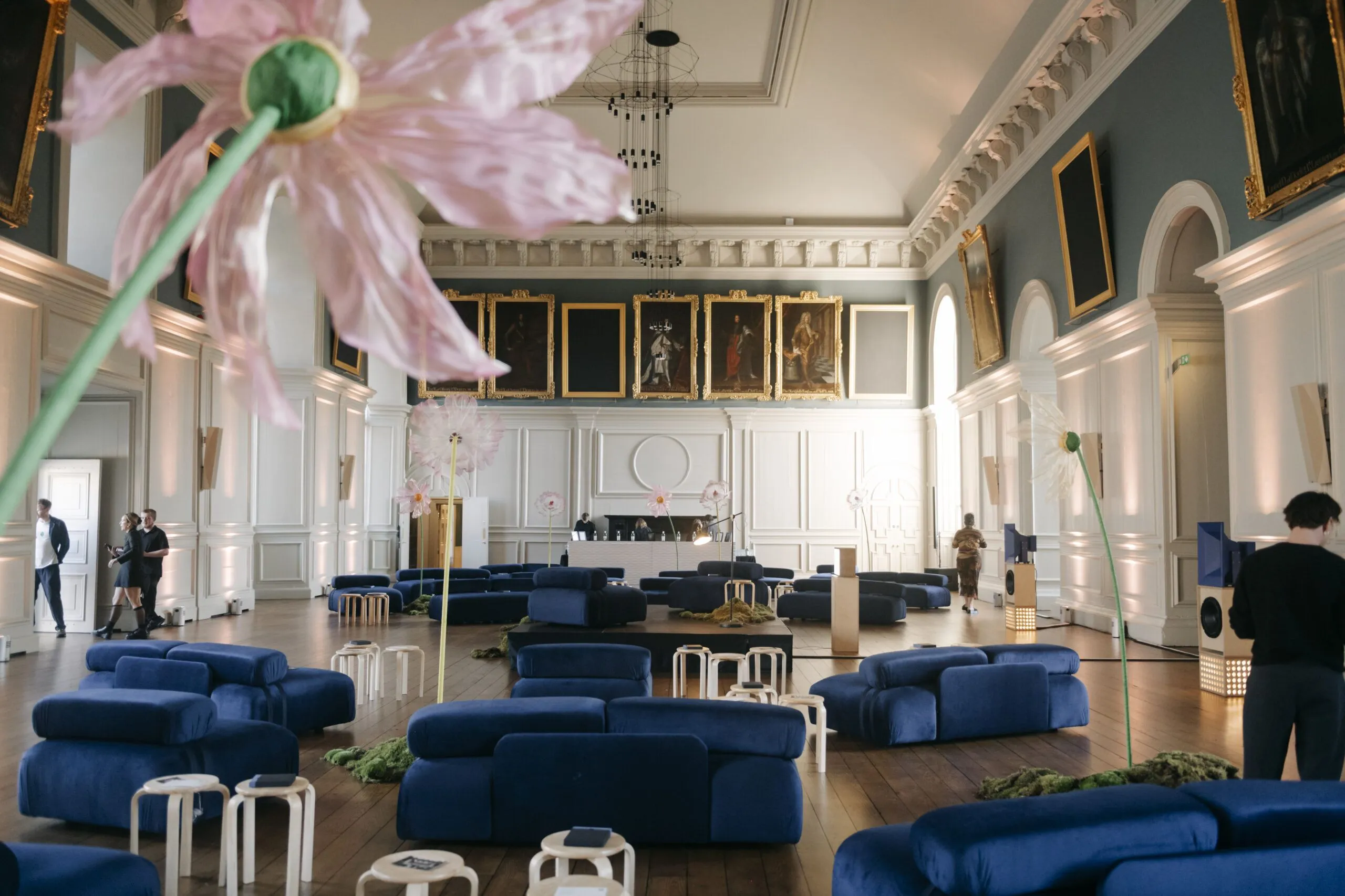 Bougie Buddy - Modular Navy Velvet Sofa - Image 3