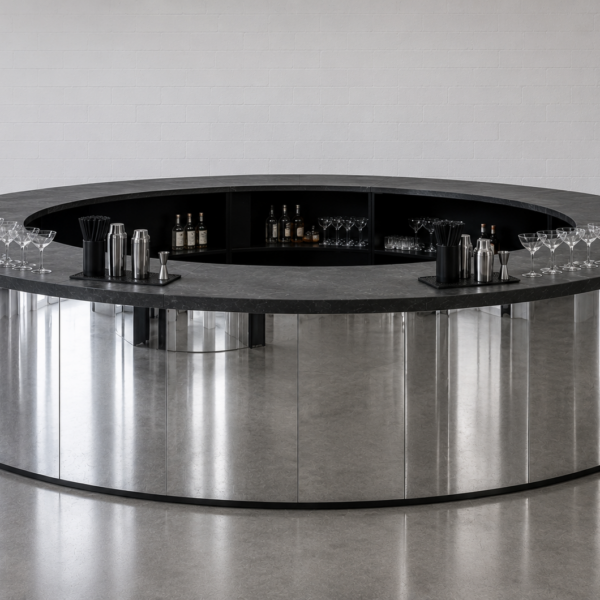 Circular Bar - black top