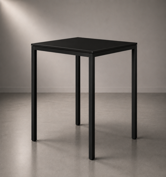 Allure High Bar Table Square Black