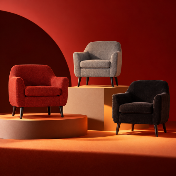 Dillon Armchair Burgandy