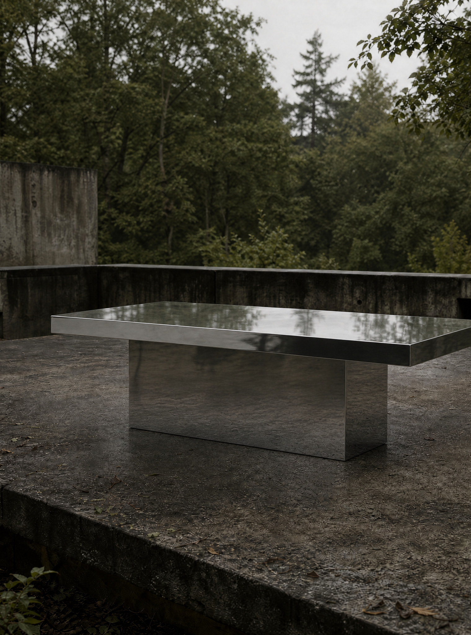 Mirrored table fore hire. Hire chrome furniture for events. event furniture hire in London. Mirrored hire furniture London. Chrome hire tables in London