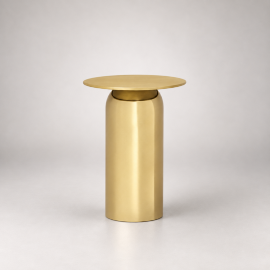 Maizie Gold Chrome Side Table