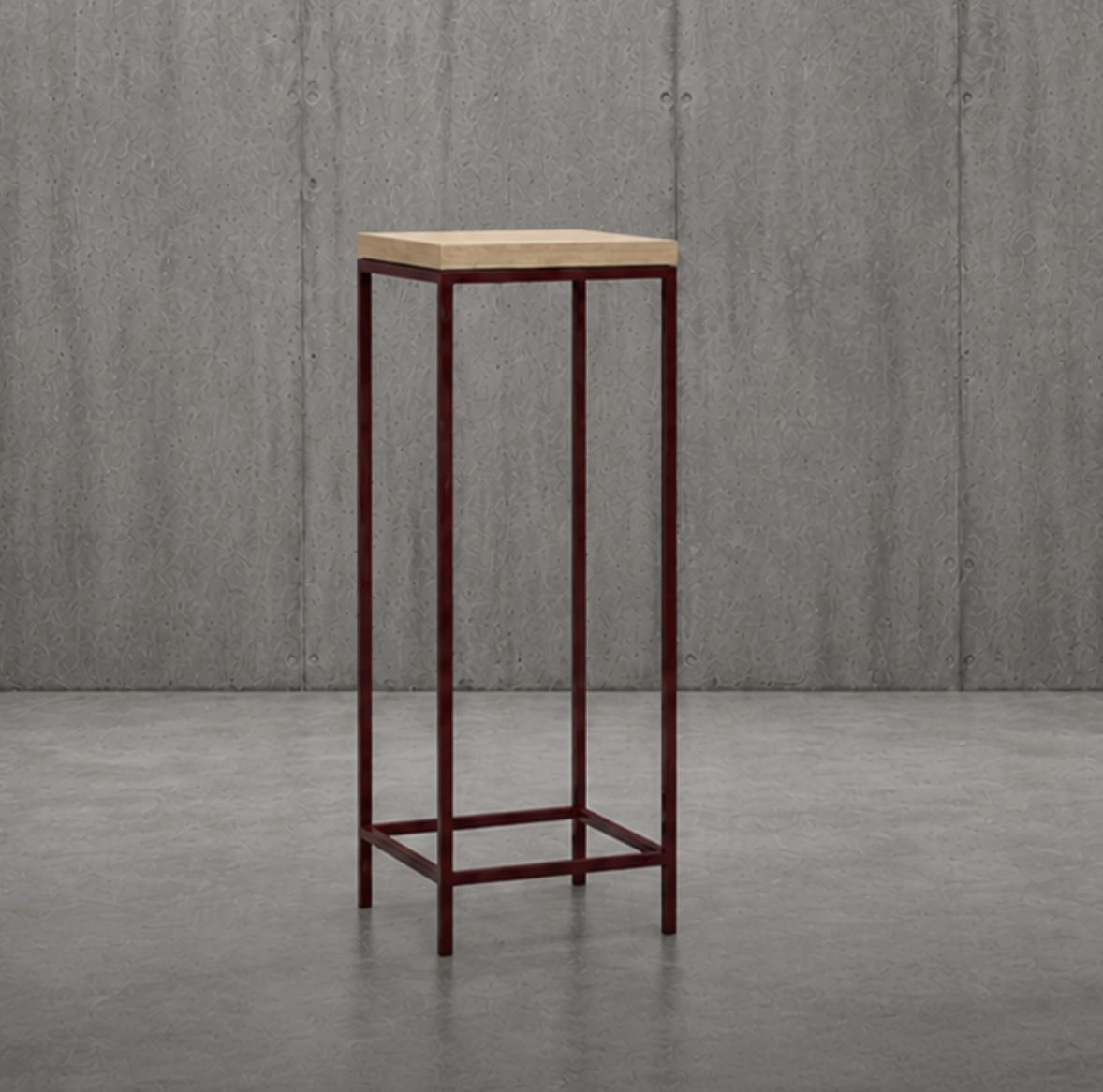 Allure Poseur Table Dark Red