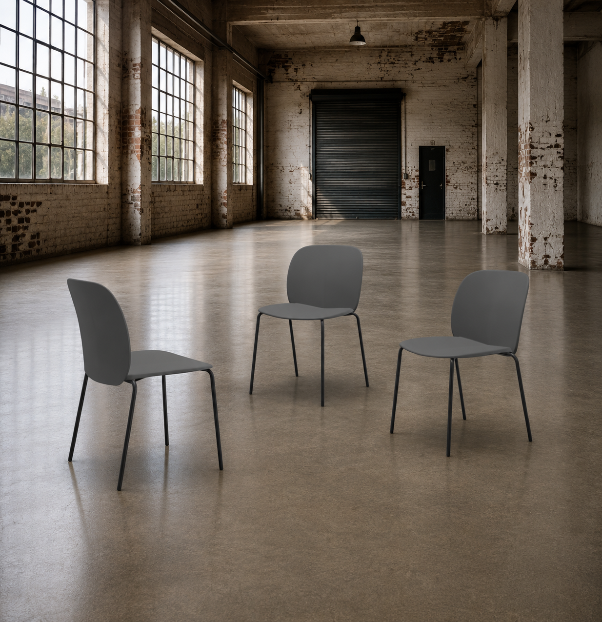 Mentha Conference and Dining Chair - Anthracite