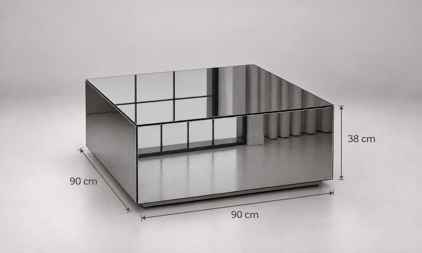 Mira Smoked Coffee Table - Image 3