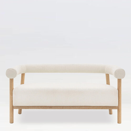 Scandi Sofa Cream Boucle