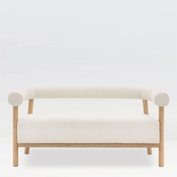 Scandi Sofa Cream Boucle