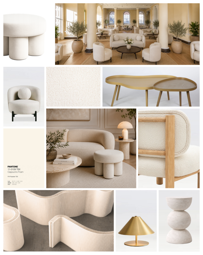 Scandinavian furniture hire Scandi furniture hire Scandinavian event furniture Scandi event furniture hire bouclé furniture hire boucle event furniture neutral bouclé furniture organic furniture hire curved furniture hire curved lounge furniture hire soft furnishings hire for events minimalist event furniture hire contemporary neutral furniture natural event furniture pale wood event furniture Nordic furniture hire