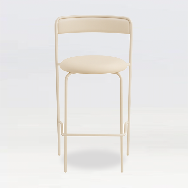 Saffie High Bar Stool Black Velvet - Image 3