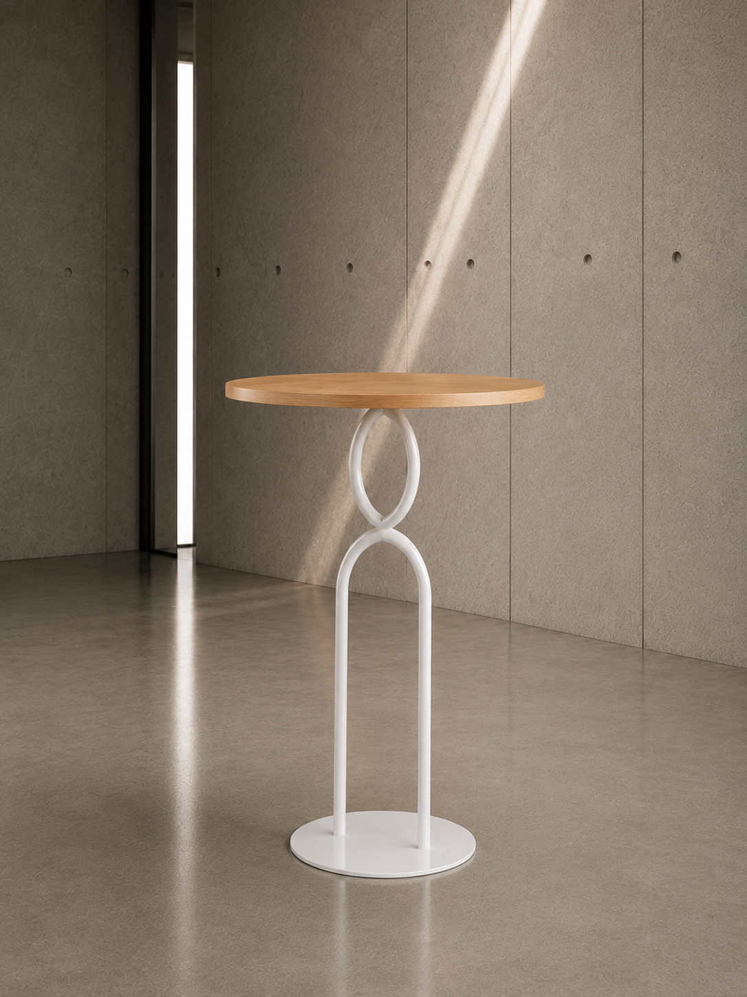 Oro Poseur Table White