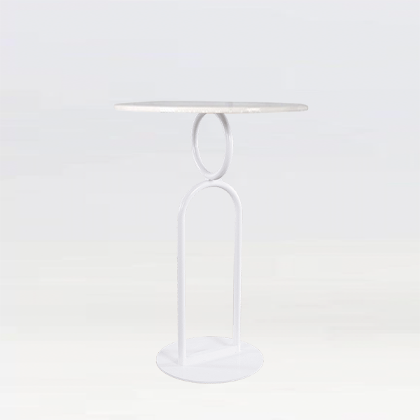Oro Poseur Table White - Image 3