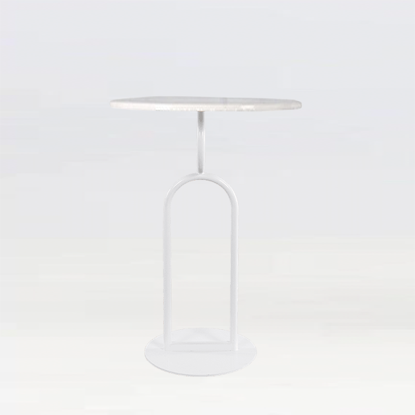 Oro Poseur Table White - Image 4