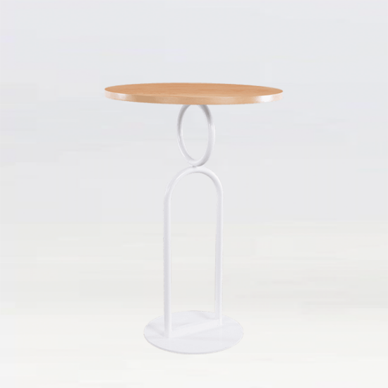Oro Poseur Table White