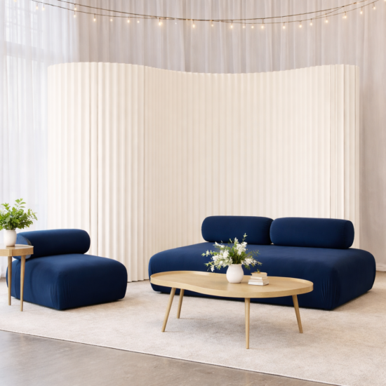 Molo white room divider softwall partitions for hire in London