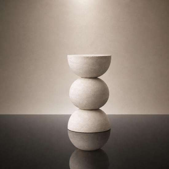 Selene Orb Side Table Plinth