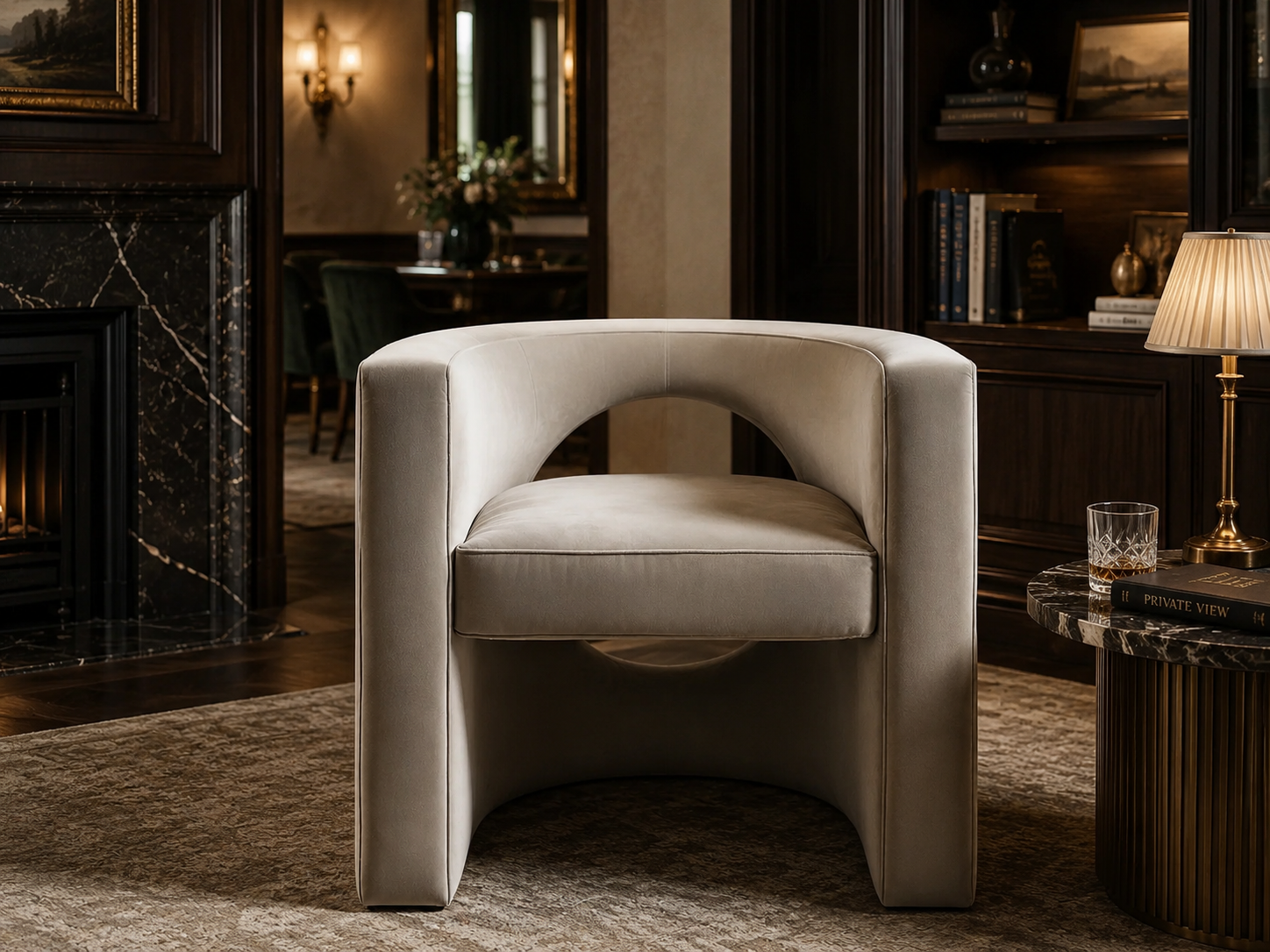 Axis Velvet Accent Chair for hire. Velvet chair for hire London. Event furniture hire