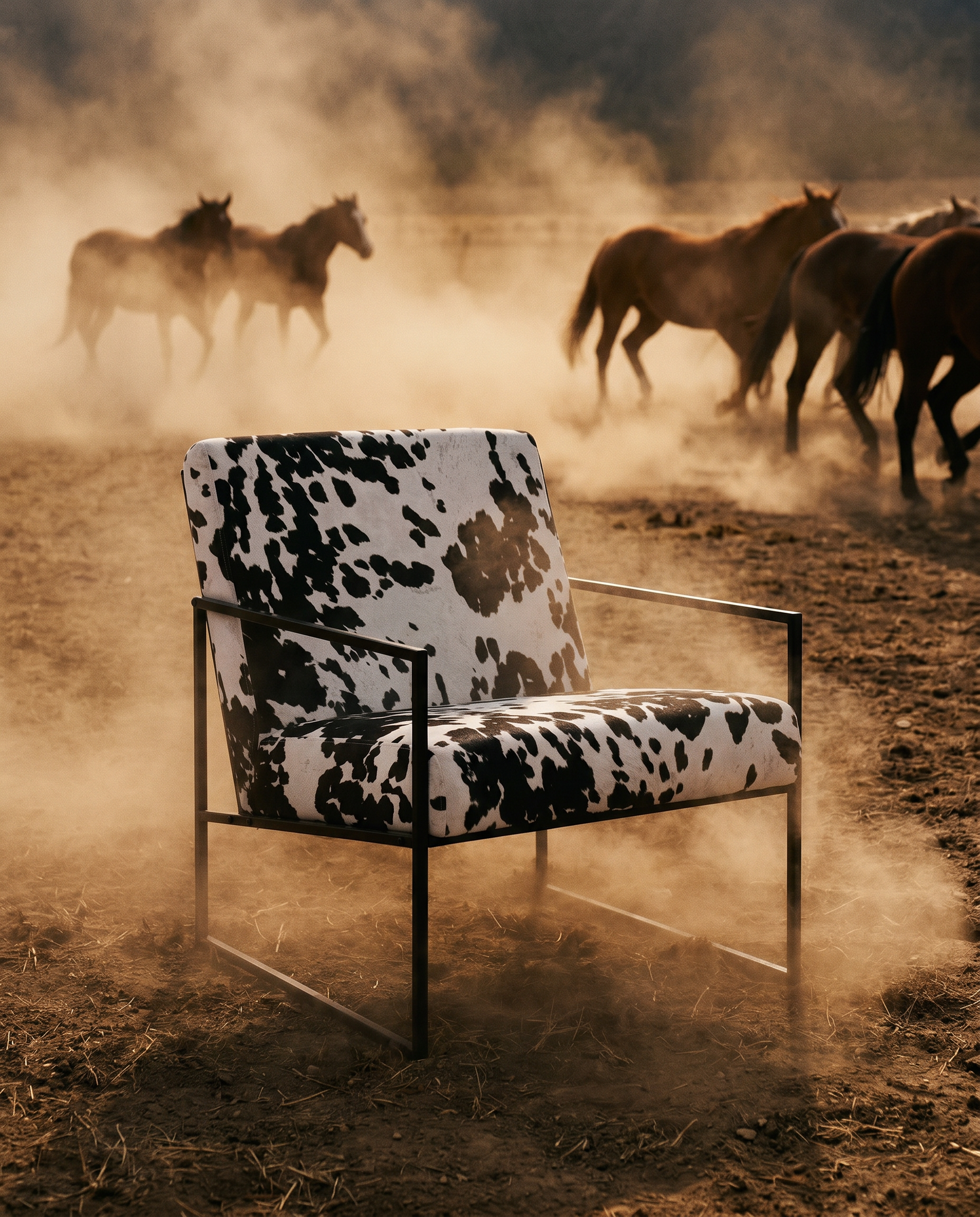 Cow print armchair for hire UK, cowprint furniture for hire in London, cow print seating furniture hire London, unusual furniture hire London, best event furniture hire companies in London, best event furniture hire companies in UK