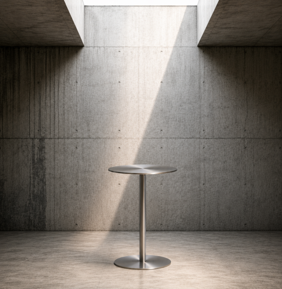 Stainless Steel Poseur Table
