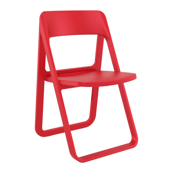 folding chair red 1