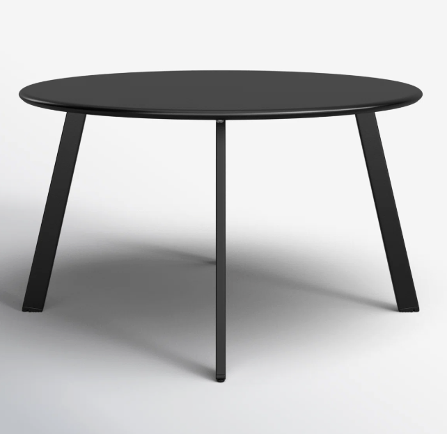 Stanley Round Black Metal Coffee Table