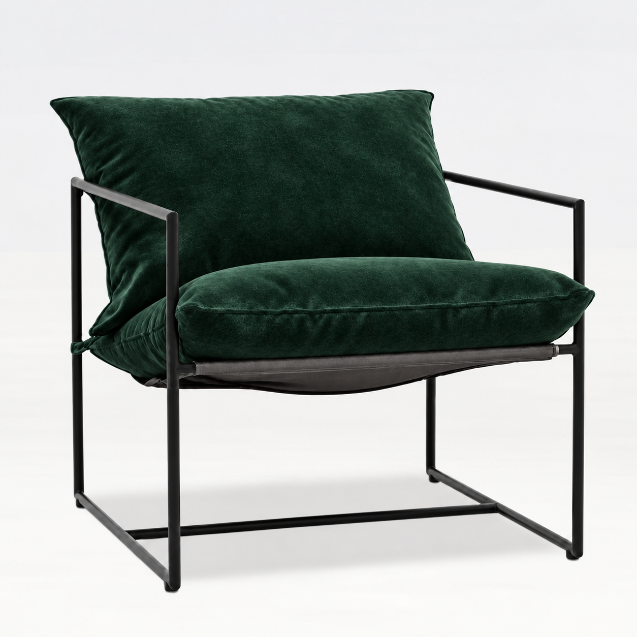 Allure Sling Armchair Forest Green Velvet